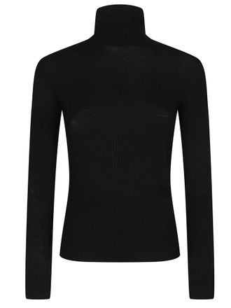 P.A.R.O.S.H. Long Turtle Neck Wool Turtleneck