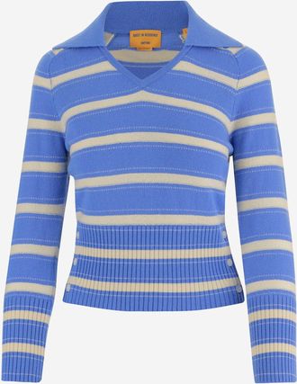 Guest In Residence Gestreifter Kaschmirpullover von Guest In Residence