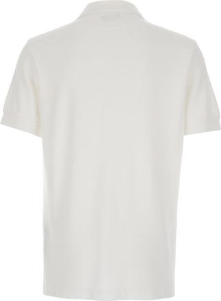 Tom Ford Mens White Polo Shirt With Classic Collar Lyocell T-Shirts And Polos