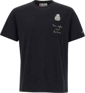 MC2 Saint Barth Connor T-shirt - Heren - Tops - Zwart - Maat: L Katoen