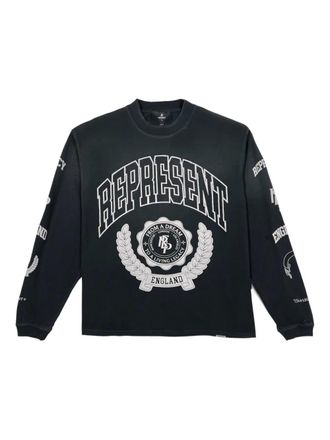 Represent Legacy Crest long-sleeve T-shirt - men - Cotton - M - Black