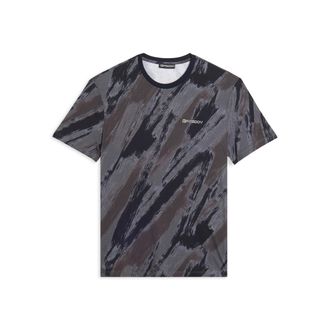 Freddy T-shirt stampata effetto pennellata in cotone