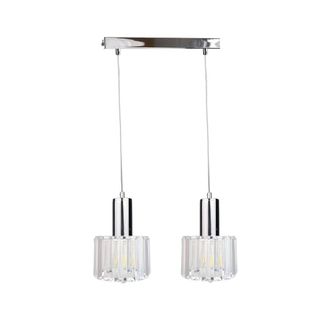 Netlighting Deco Bar Pendant Ceiling Light Silver 50cm 2x E27