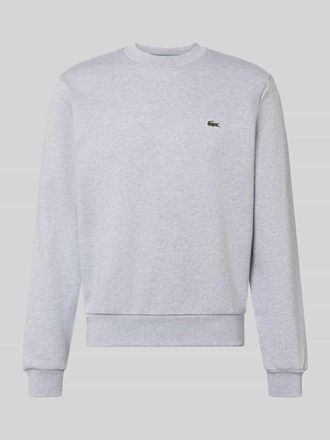 Lacoste Regular Fit Sweatshirt aus Baumwoll-Mix in Hellgrau, Gr&ouml;&szlig;e XXXL