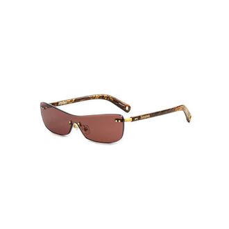 Jacquemus Sunglasses, female, Brown, Size: ONE SIZE Brown Sunglasses Elevate Style Elegance