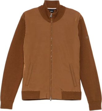 BOSS Giacca con zip - Marrone