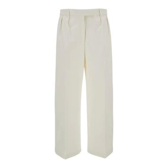 Thom Browne Dames, Broeken, Wit, Maat: XS Katoen