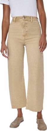 Pistola Denim Penny High-Rise Crop Jean In Sand Dollar