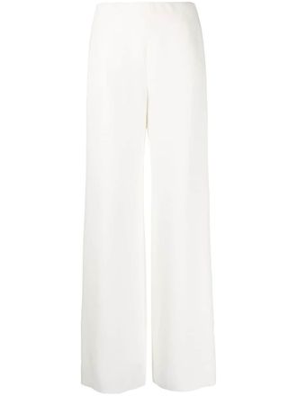 Valentino Garavani Pantalon met wijde pijpen - Wit