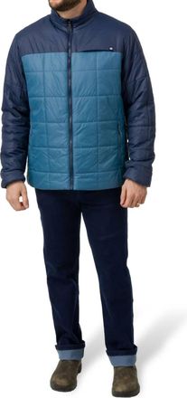 FlyLow Dexter Zip Up Jacket In Ocean/abyss