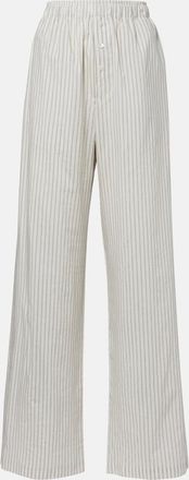 R&oacute;he R&oacute;he Striped silk and cotton wide-leg pants
