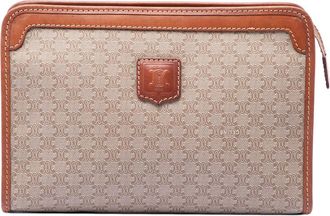 Celine Pre-owned Celine Macadam Coated Canvas Clutch Ladies G6HGJTPA6WVPB0CV