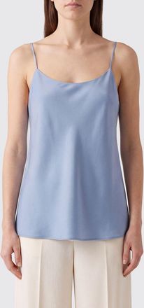 Herno Top slim fit in raso con scollo tondo e spalline sottili