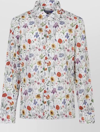 Junya Watanabe long sleeve lightweight shirt floral pattern