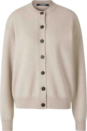Jacquemus Moulin Cardigan - Dames - Vesten - Beige - S - Wol - Truien & Vesten