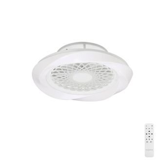 Netlighting Boreal Ceiling Light White 35W Fan Dimmable LED Remote