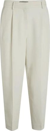 Bruuns Bazaar Hoge taille cropped broek kit - Dames - Vrijetijds broeken - Beige - S - Polyester - Broeken