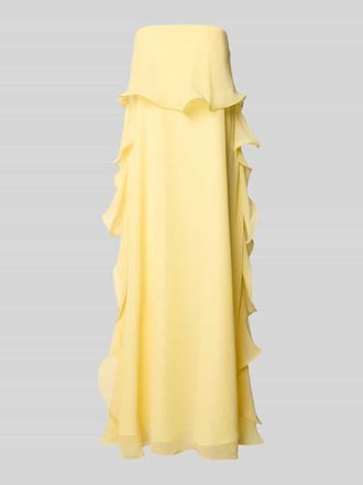 Vero Moda Maxikleid aus Chiffon Modell IRIS in Hellgelb, Gr&ouml;&szlig;e XL