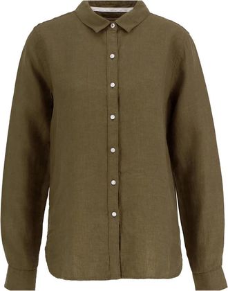 Barbour Marine Shirt - Dames - Overhemden - Groen - L - Linnen - Overhemden