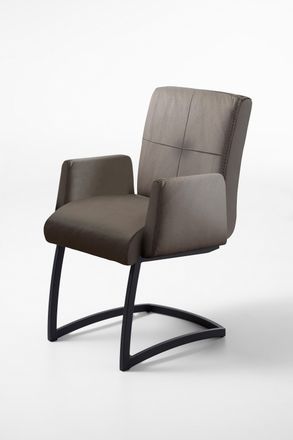 Exxpo Sofa Fashion Freischwinger »Affogato mit komfortablen Armlehnen« () attraktiven Kreuznaht in der Rückenlehne