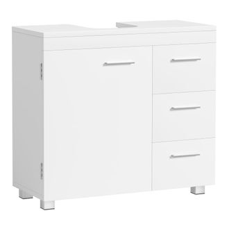 Vasagle Mueble de lavabo de 30 x 70 x 64 cm de color blanco nube