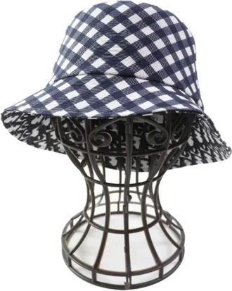 Dior Pre-owned Accessories, female, Blue, Size: ONE SIZE Pre-owned Cotton Hat