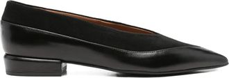 Ángel Alarcón pointed-toe suede-leather pumps - women - Calf Leather/Calf Leather/Calf Leather - 39 - Black