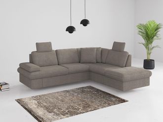 Sit&more Ecksofa »Moreno L-Form, B: 238 cm« mit Armteilverstellung, optional Bettfunktion