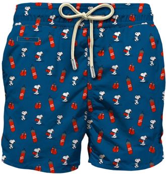 MC2 Saint Barth Badmode, Heren, Blauw, S, Polyester, Lichtgewicht Zwemshorts tot Halverwege de Kuit