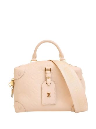 Louis Vuitton 2021 Monogram Empreinte Petite Malle Souple satchel - White