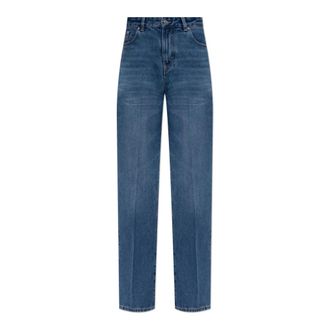 Victoria Beckham Straight Jeans, female, Blue, Size: W28 Straight Jeans