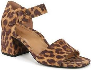 Vionic Chardonnay Block Heel Sandal in Leopard Suede at Nordstrom Rack, Size 8.5