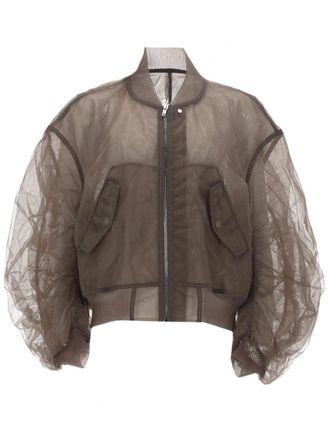 Rick Owens Secchia Flight Translucent Nylon Bomber Jacket