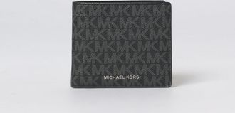 Michael Kors Portafoglio Greyson in cotone spalmato con monogram all over