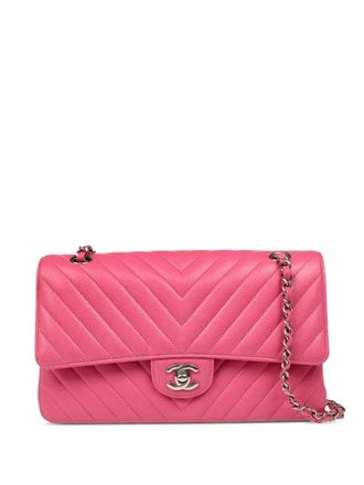 Chanel 2019 medium Classic Double Flap shoulder bag - women - Caviar Leather - One Size - Pink