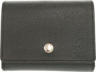 Louis Vuitton Ardoise Taiga Leather Coin Purse/Coin Case (Pre-Owned)