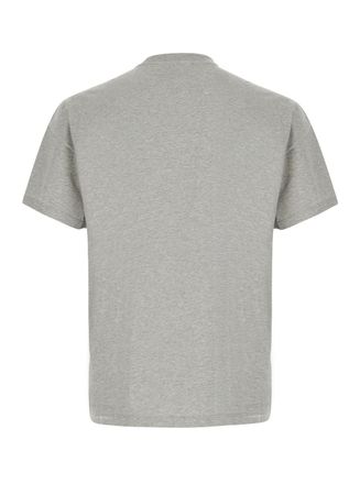 Ami Mens Crew Neck T-Shirt Grey Cotton T-Shirts And Polos