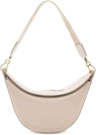 Loewe Beige Nylon & Satin Calfskin Luna Small Bag (Authentic Pre-Loved)