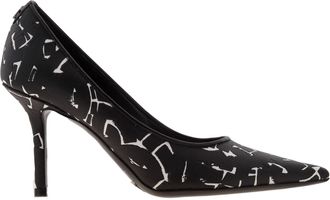 Jimmy Choo London Love Artwork Printed Canvas Pumps, Brand Size 34 ( US Size 4 )