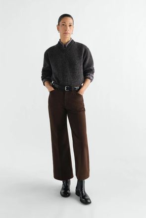 Christophe Lemaire 5-Pocket Flared Trousers - Brown