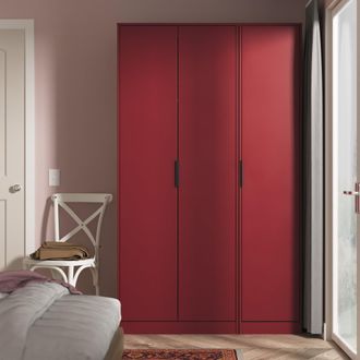 Welcome Furniture Havana Ready Assembled 3 Door Wardrobe in Red Matt - Welcome Furniture | TJ Hughes