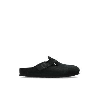 Birkenstock Schoenen, Dames, Zwart, 38 EU, Leer, Boston Narrow Fit