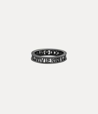 Vivienne Westwood Westminster Ring Gunmetal Silver Unisex