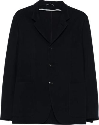 Canali Blazer met opgestikte zak en drie knopen - Blauw