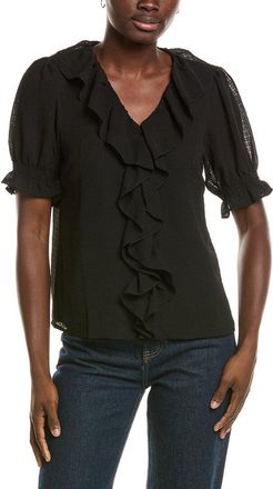 CeCe by Cynthia Steffe Cece Ruffle Bubble Crepe Top