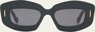 Loewe Anagram Acetate Rectangle Sunglasses