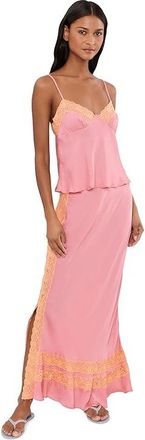 Free People Wish You Were Here Slip Womens Underwear Neon Grapefruit Comb : SM (Womens 4-6), Cotton/Elastane/Nylon