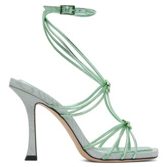 Jimmy Choo London Indiya 100 Metallic Nappa Sandals