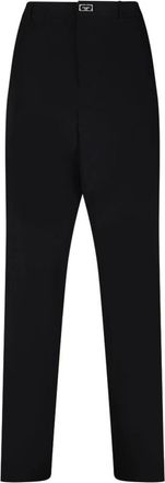 Givenchy Nieuwe Broek met Metalen Details - Heren - Slim Fit Broeken - Zwart - XL - Wol - Broeken