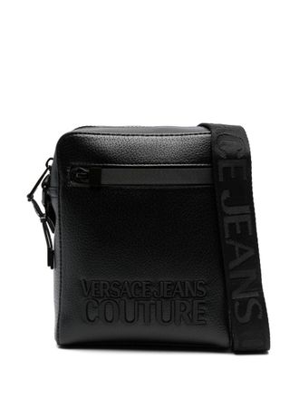 VERSACE JEANS COUTURE☆ロゴCoutureバッグblack【関税送料込】 Logo Couture V-Emblem Crossbody Bag Black,Gold | VERSACE